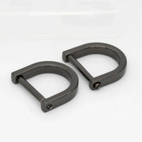 2pcs Metal Detachable D Ring Openable Dee Buckle Shackle Clasp for Leather Craft Bag Strap Handle Shoulder Repairing Parts Quick Pick Grocers