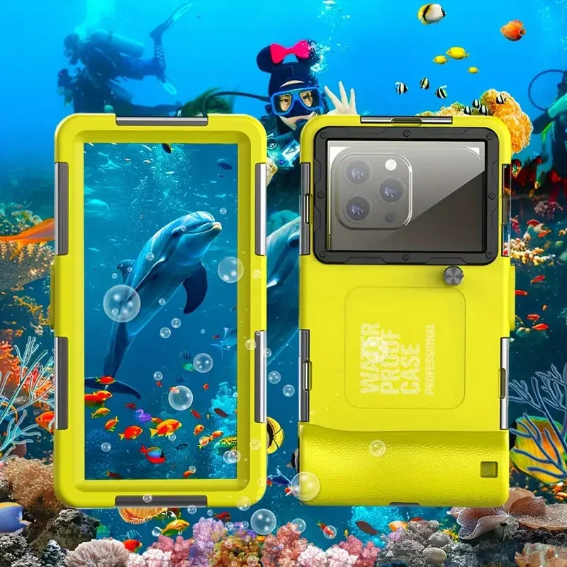 Multi-functional, durable, waterproof, 15m/50ft, universal 6.9 inch waterproof phone case, IP68, professional diving photography Quick Pick Grocers