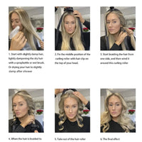 Heatless Curling Rod Headband No Heat Silk Curls Ribbon Hair Rollers Sleeping Soft Headband Lazy Hair Curlers Hair Styling Tools Quick Pick Grocers