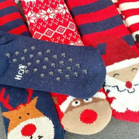 Christmas Gift Slipper Socks Women Thermal Winter Warm Plush Non slip Grip Sleeping Floor Short Sock Fuzzy Fluffy Female Cartoon Quick Pick Grocers