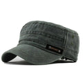 Spring Summer And Autumn Mens New Washable Cotton Flat Top Sun Proof Military Cap Quick Pick Grocers