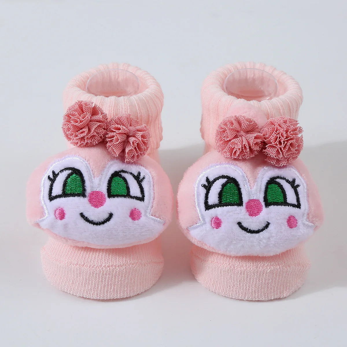 Cute Cartoon Doll Newborn Socks Spring New Baby Soft Solid Prewalker Knitted Sock For Girls Boys Infant Knitting Floor Socks Quick Pick Grocers