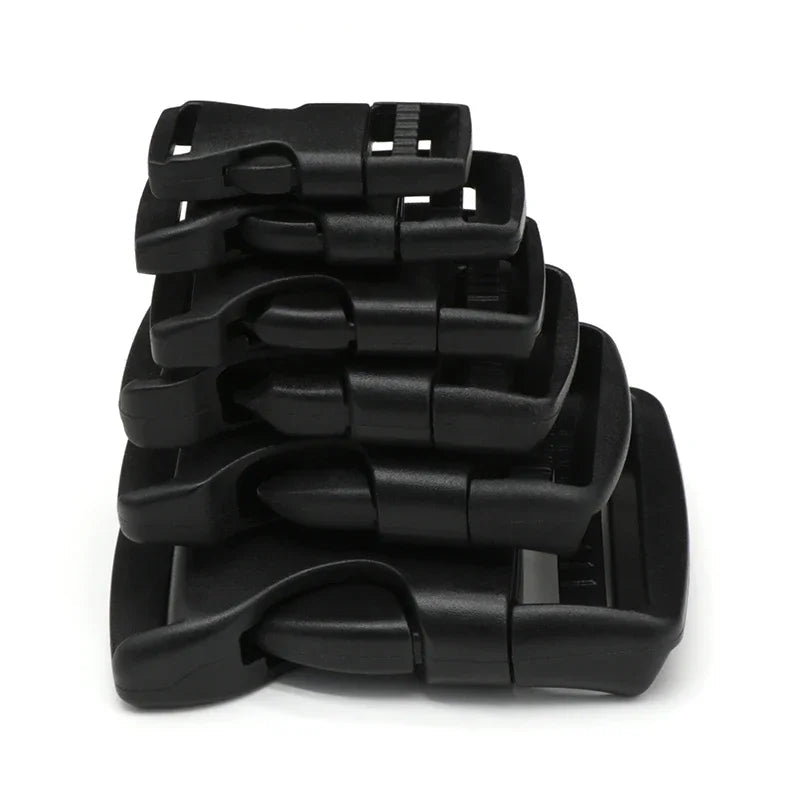 Adjustable Belt Buckles 15/20/25/32/38/50mm Plastic Hardware Dual Side Release Buckles Backpack Belt Bag Parts Strap Webbing Quick Pick Grocers