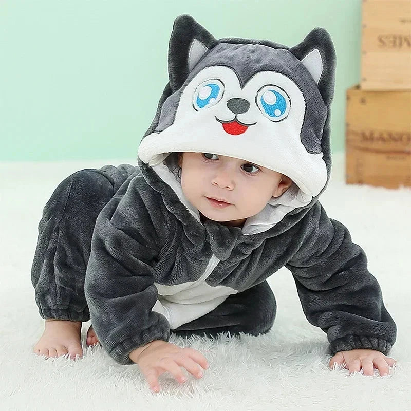 0 1 2 3 4 Years Kigurumi Pajamas for Toddler Baby Clothes Children Outfits Infant Dinosaur Unicorn Cat Robbit Cosplay Costumes Econic Blanks
