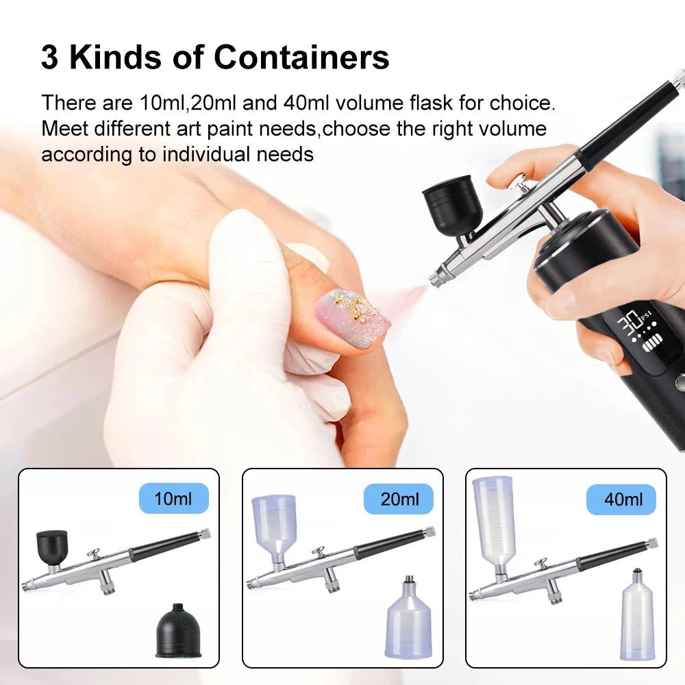Airbrush with Compressor Portable Airbrush Painting Mini Spray Gun for Painting Paint Crafts Airbrush Compressor Paint Spray Gun Econic Blanks