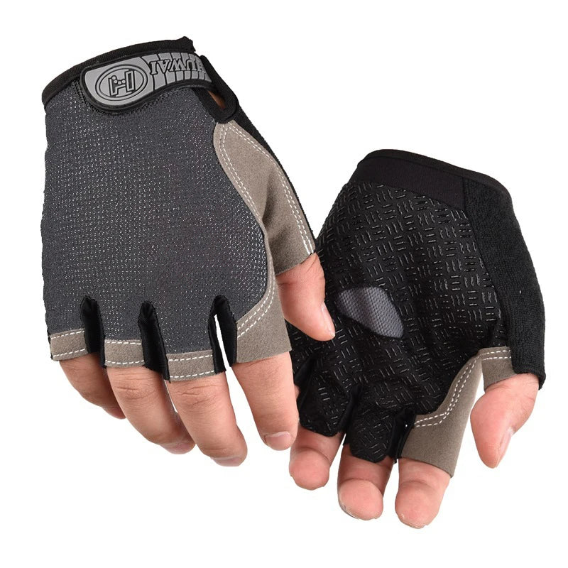 Men Cycling Bicycle Gloves Half Finger Gym Gloves Women Mitten Breathable Anti-slip Glove Fitness Sport Training Gloves Quick Pick Grocers