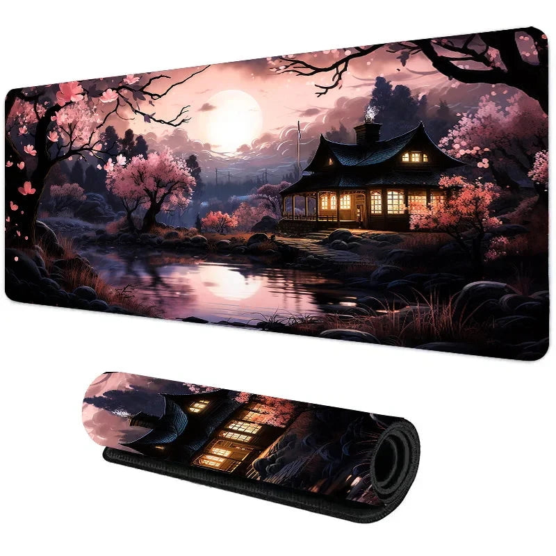 Night Moonlight large cool mouse pad laptop non-slip esports office desk mat game player mousepad mini PC desktop accessories Econic Blanks