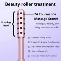 24 Germanium Face Massage Beauty Acupoint Roller Stick Wholesale Beauty Roller Tool Face Gua Sha Massager Women Skin Care Beauty Purest Peak