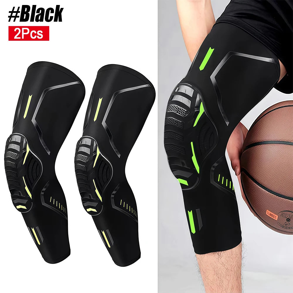 2Pcs/Pair Sport Crashproof Knee Support Pad Elbow Brace Arm Leg Compression Sleeve Outdoor Basketball Football Bicycle Protector Quick Pick Grocers