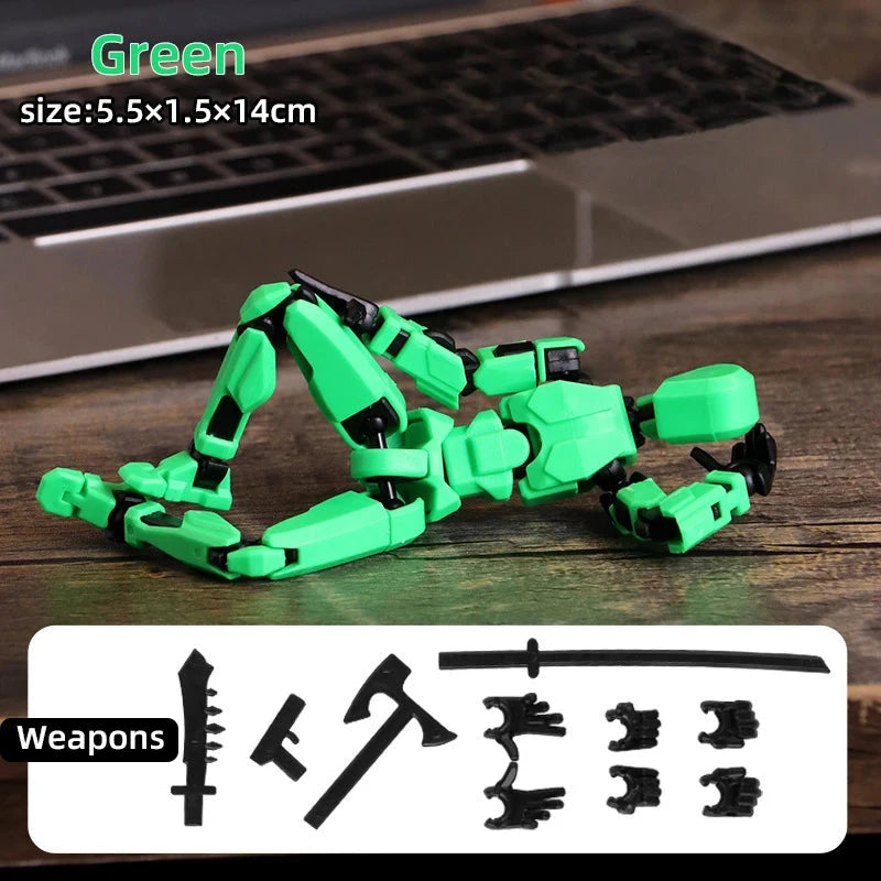 Multi-Jointed Movable Robot Mannequin – 13 Poseable Action Figures Toy Econic Blanks