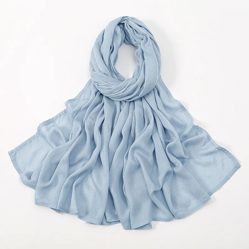 Fashion Modal Hijab Rayon Cotton Shawls Muslim Hijabs For Women Plain Scarf Big Size Headscarf Islamic Turban Headband 190*85cm Quick Pick Grocers