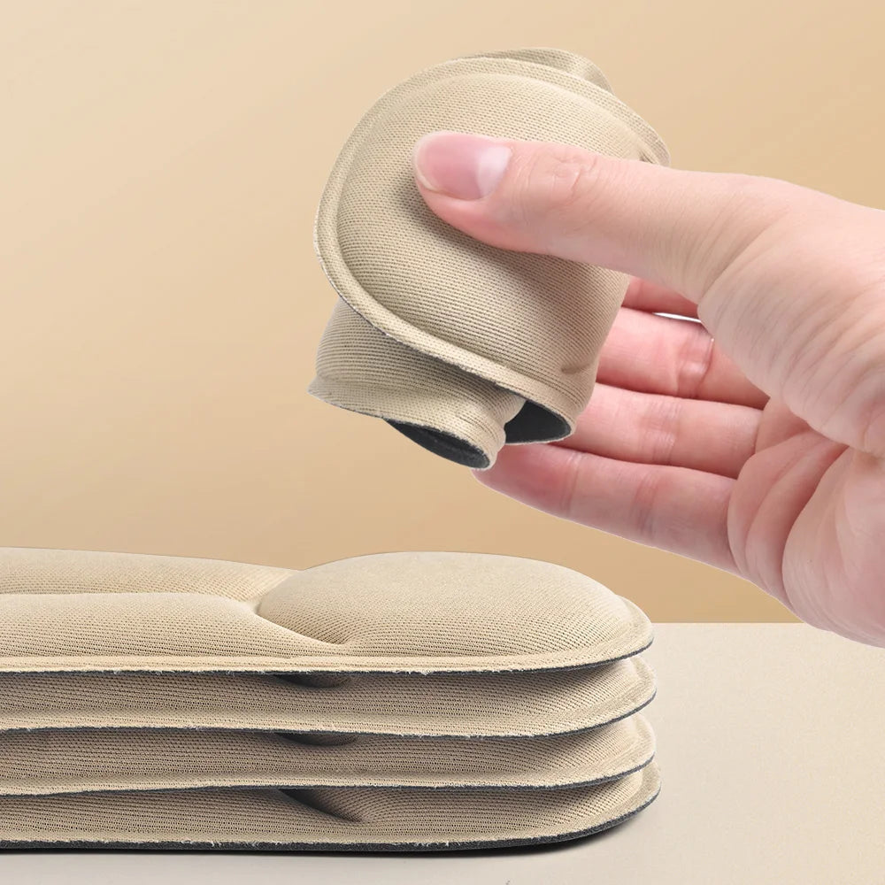 1/2/4/16Pairs 5D Massage Memory Foam Insoles For Shoes Sole Breathable Cushion Sport Running Insoles For Feet Orthopedic Insoles Quick Pick Grocers