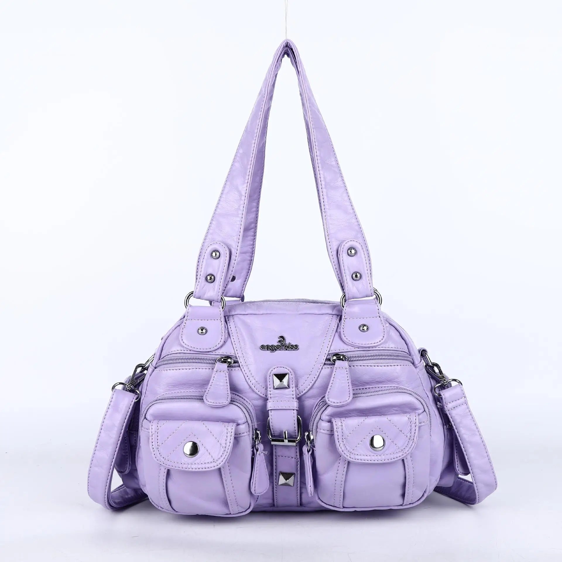 Vintage Women Handbags Satchel Top-handle Handbag PU Shoulder Bag Dumpling Pack Give Gifts Shoulder Bags Phone Money Pack Quick Pick Grocers