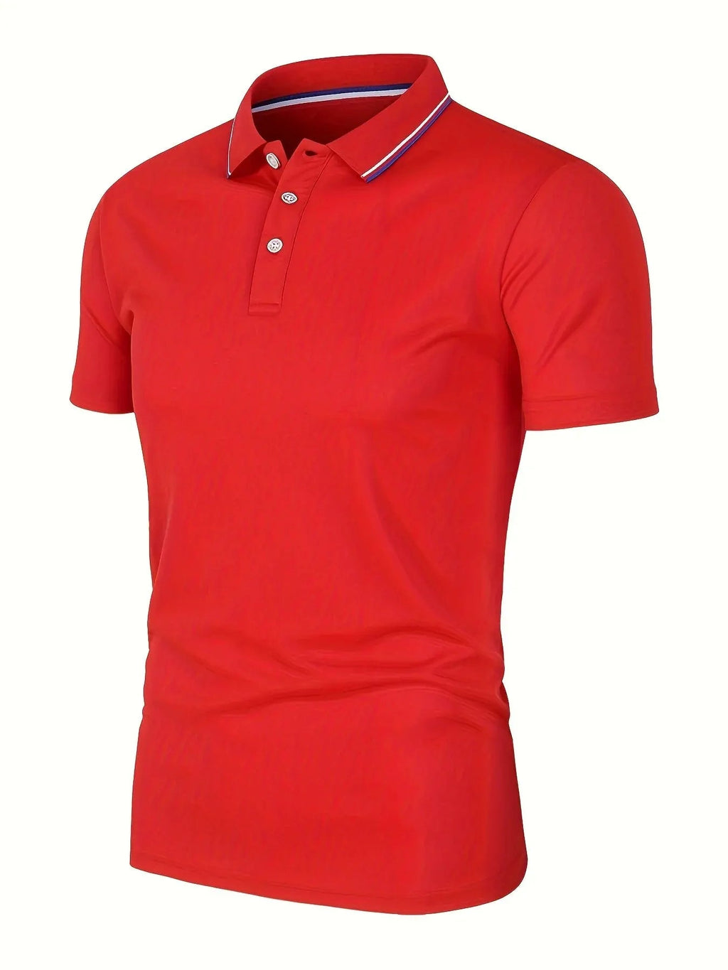 2025 Hot Sale Men's Summer Casual Breathable Comfortable Polo Shirt Men's Solid Color High Quality Short Sleeve T-Shirt Quick Pick Grocers