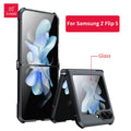 Xundd For Samsung Galaxy Z Flip 7 5 Z Flip 6 7 5G Case Airbag Shockproof Acrylic+TPU+Glass Back Cover For Flip5 z플립 5 7 케이스 Quick Pick Grocers
