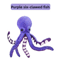 Squeaky Octopus Plush Dog Toy Indestructible Teething Chew Toy Interactive Sound Pet Stress Relief Boredom Toy for Dogs and Cats Quick Pick Grocers