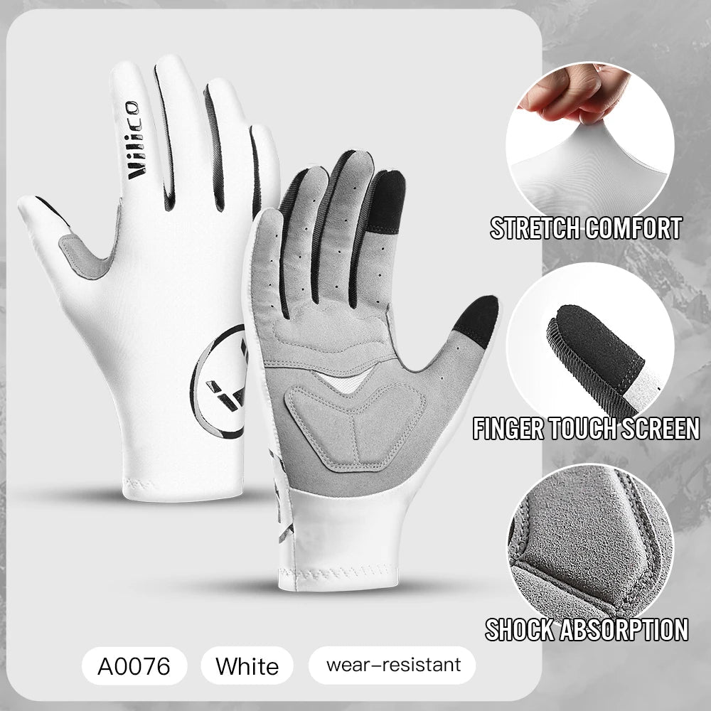 Vilico Professional Outdoor Cycling Gloves With Sensitive Touch Screen Shock Absorption Anti Slip Wear-resistant Riding Gloves Quick Pick Grocers