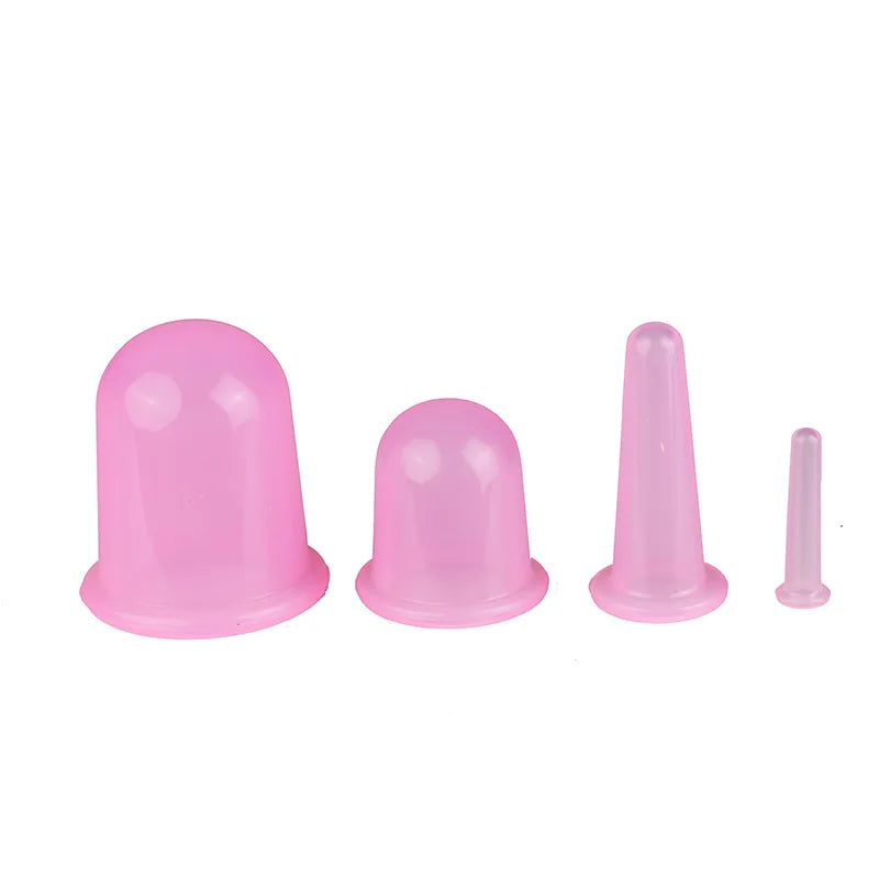 Silicone Vacuum Cupping Massage Jars Anti Cellulite Massage Facial Suction Cups Face Neck Lift Skin Scraping Guasha Anti Wrinkle Quick Pick Grocers