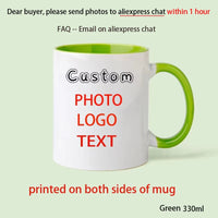 Personalised Your Photo Mug, Custom NAME IMAGE  Cup,Customize Coffee Mugs, Tea Cups, Mothers' day, Fathers' day Wedding Gift Quick Pick Grocers