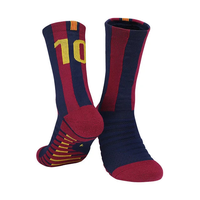 Yellow Number 10# 7# Kids Soccer Socks Blue Men's Football Sports Short Socks Outdoor Running Fast-drying Breathable Non-Slip Quick Pick Grocers