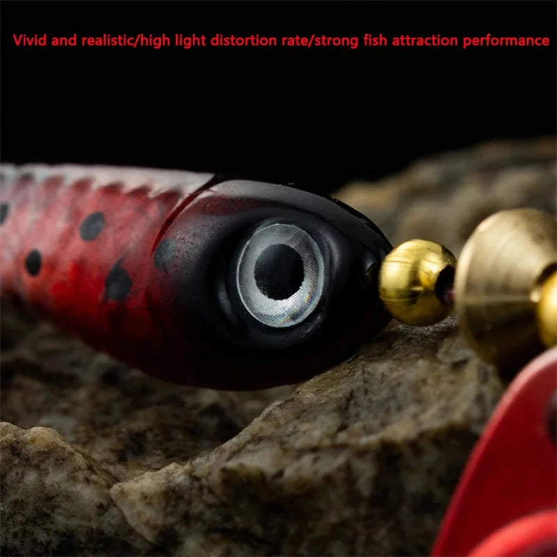 Rotating Metal Spinner Fishing Lures 9.1g 7cm Rotating Sequin Artificial Hard Baits Crap Bass Pike Treble Hook Fishing Tackle Econic Blanks