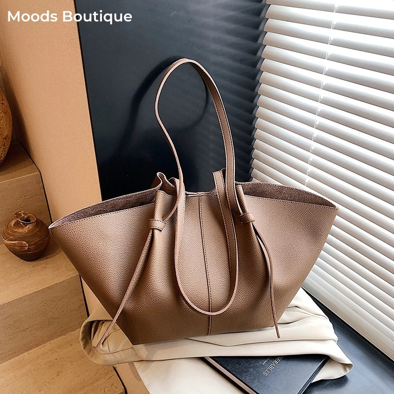 Branded Designer Shoulder Tote Bags For Women Soft PU Leather 2-IN-1 Big Capacity Shopper Tote Set 2025 Luxury Designer Handbags Quick Pick Grocers