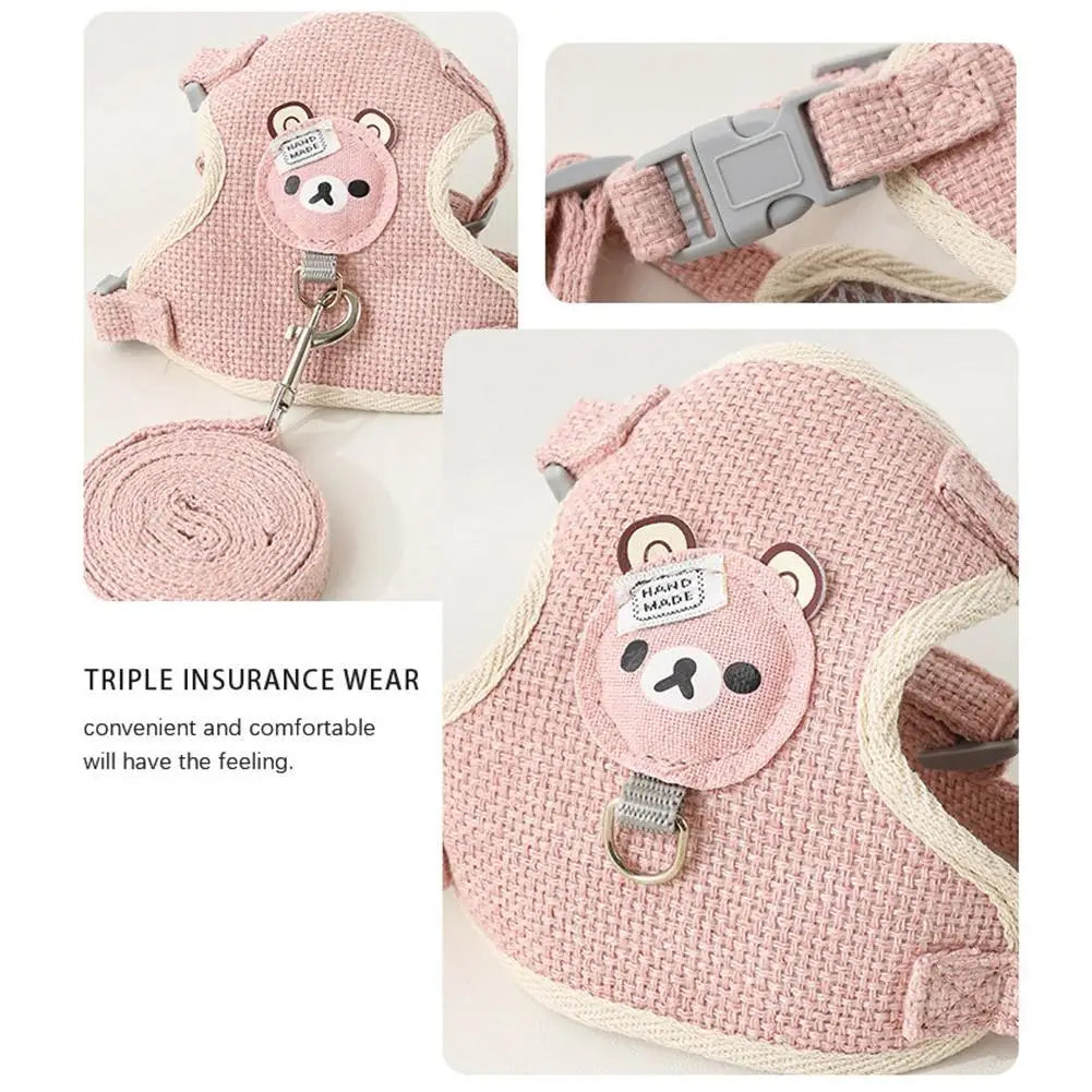 Undershirt Style Pet Leash Adjustable Cat Dog Harness Breathable Leash  Convenient Pet Vest For Small Dog Cat Supplies Econic Blanks