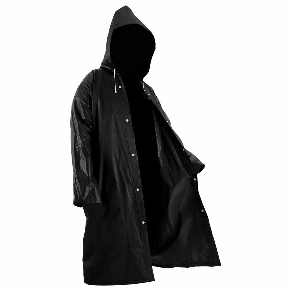 High Quality 1piece 145*68CM EVA Unisex Raincoat Thickened Raincoat Women Waterproof Men Black Camping Waterproof Rainwear Suit Quick Pick Grocers