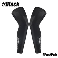 1 Pair Sports Leg Sleeves, Full Leg Compression Sleeve for Men and Women, Long Knee Sleeve with Anti-slip Silicone Strips Quick Pick Grocers