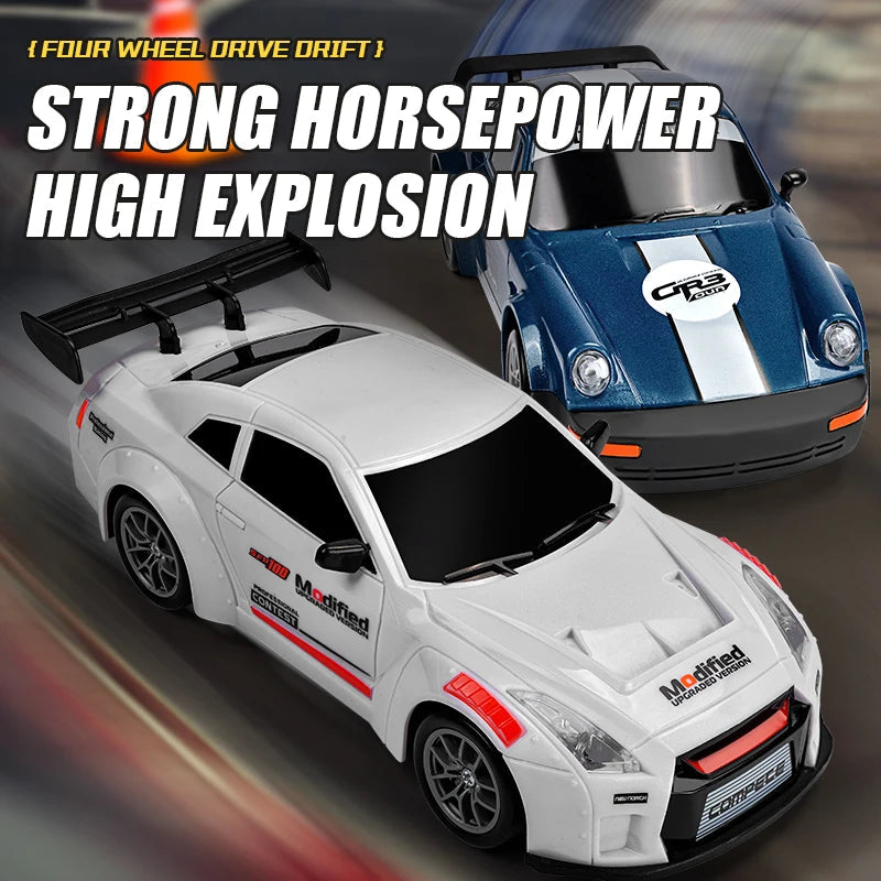 4WD RC Car Remote Control Cars 2.4G Radio High Speed Drift Racing Monster 4x4 Truck RTR Vehicle Toy Gift for Kids Children Econic Blanks
