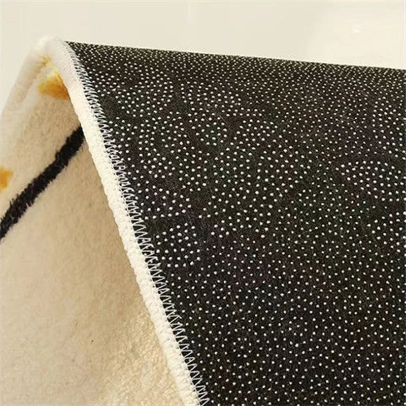 Non-Slip Long Floor Mat Fluffy Soft Bedroom Bedside Rugs Nordic Cartoon Carpet for Kids Room Bathroom Living Room Home Decor Quick Pick Grocers