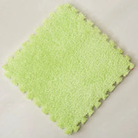 30*30CM Soft Plush Children Kids Rug Play Mat Puzzle Carpet Warm Playmat Interlocking Exercise Tiles Floor Carpet Decoration Mat Quick Pick Grocers