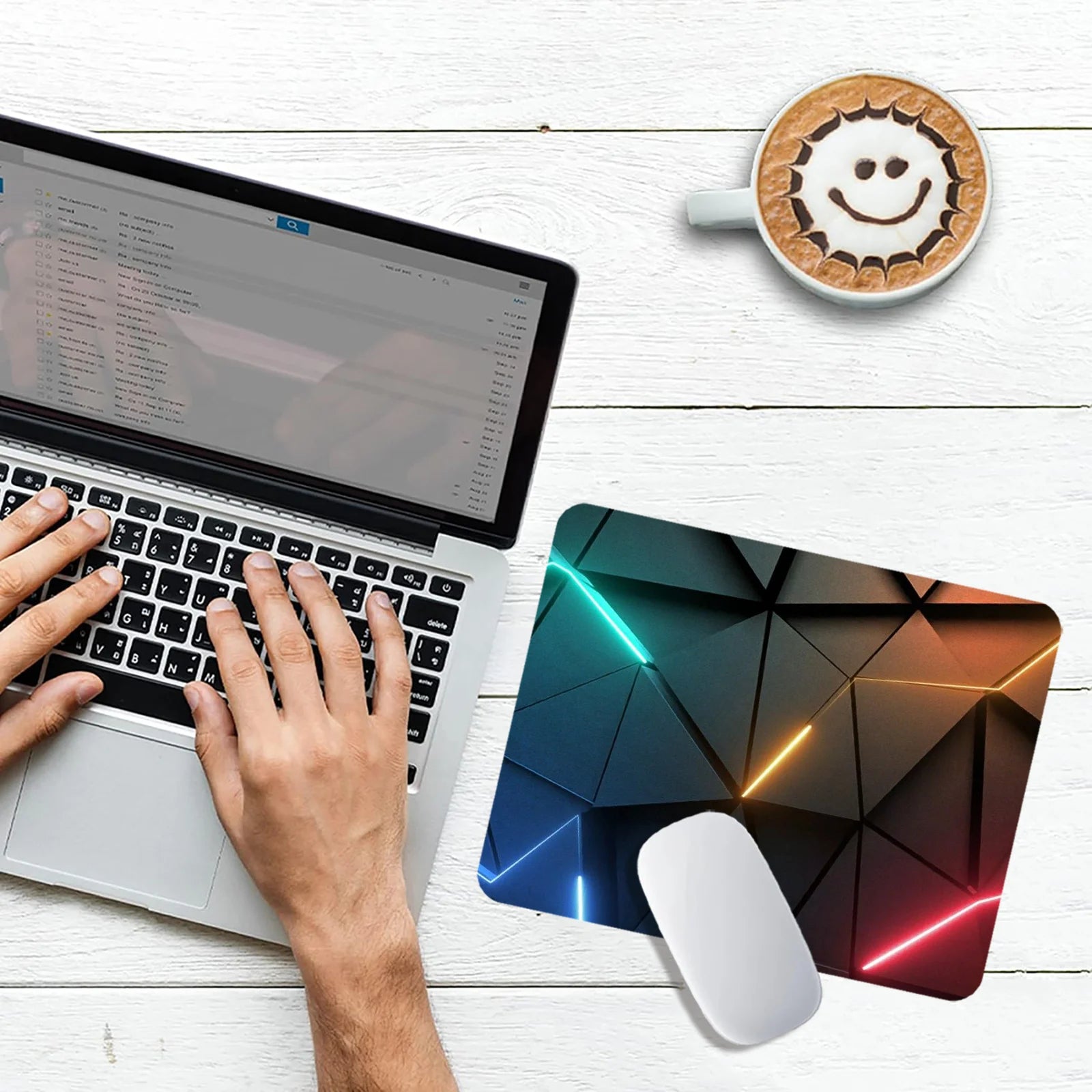 Mouse Pad Desk Pad Extended Mouse Mat 31.5x11.8in Large Computer Keyboard Desk Mat Desk Pad with Non-Slip Base and Stitched Edge Quick Pick Grocers