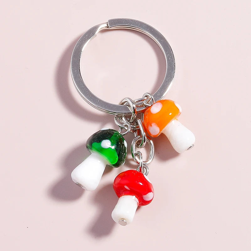 New Colorful Rainbow Keychains for Car Key Souvenir Gift for Women Men DIY Handbag Pendants Hanging Key Ring Jewelry Accessories Quick Pick Grocers