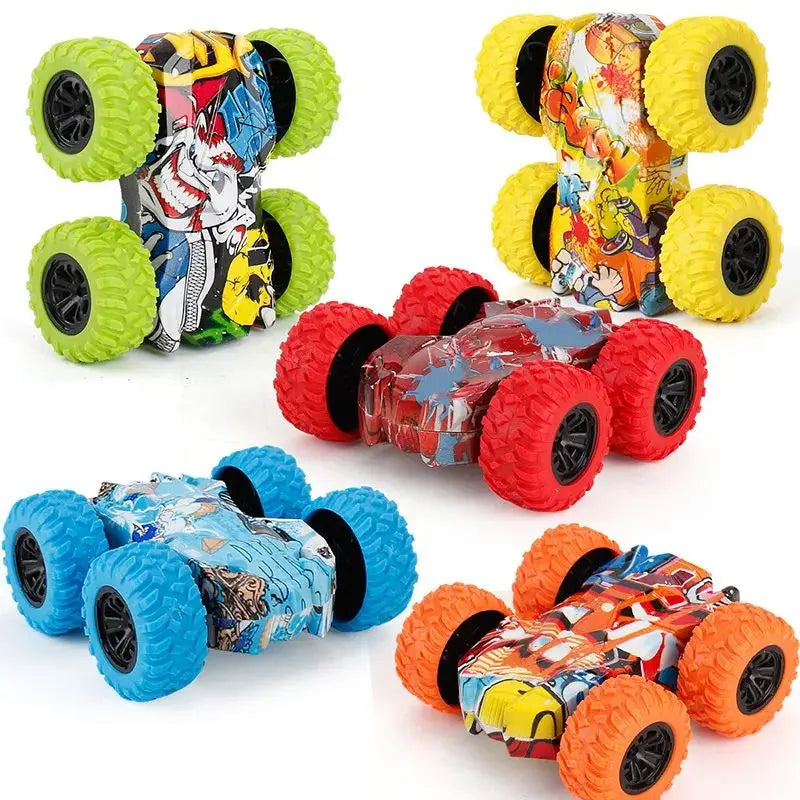 Children's toy car fun double-sided car inertial safety anti-collision anti-fall Kid's anti-fall model sliding off-road vehicle Quick Pick Grocers
