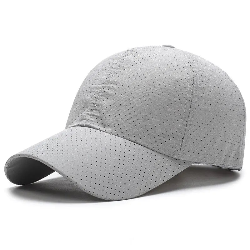 Hat Men Spring Summer Solid Color Mesh Cap Baseball Cap Women Autumn Korean Edition Sunscreen Hat Mesh Breathable Peaked Cap Quick Pick Grocers