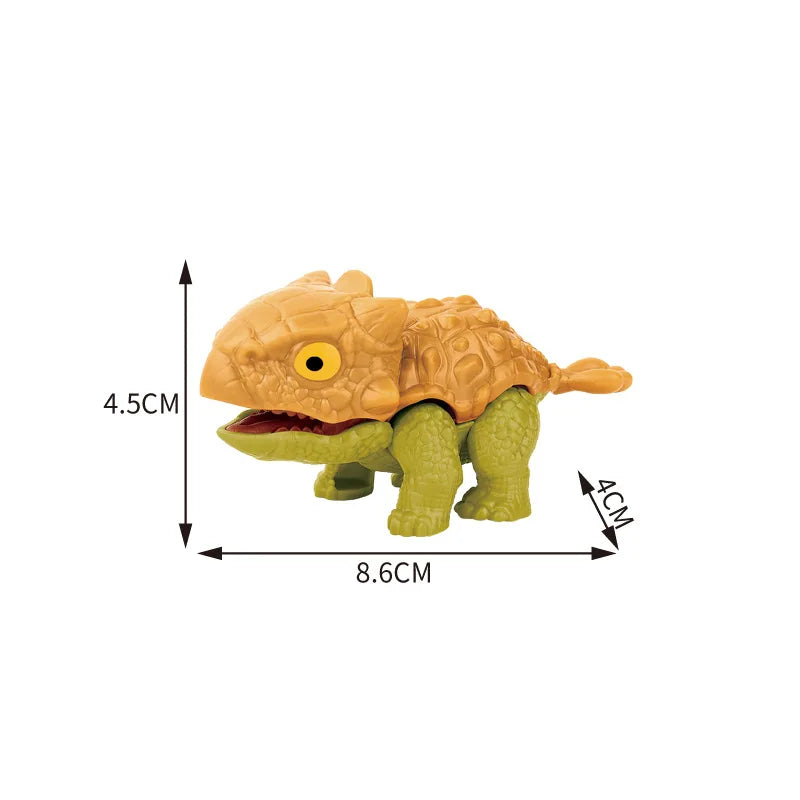 Jurassic Finger Dinosaur Triceratops Tyrannosaurus Model Toys for Kids Creative Finger Biting Dinosaurs Interactive Toy Boy Gift Quick Pick Grocers