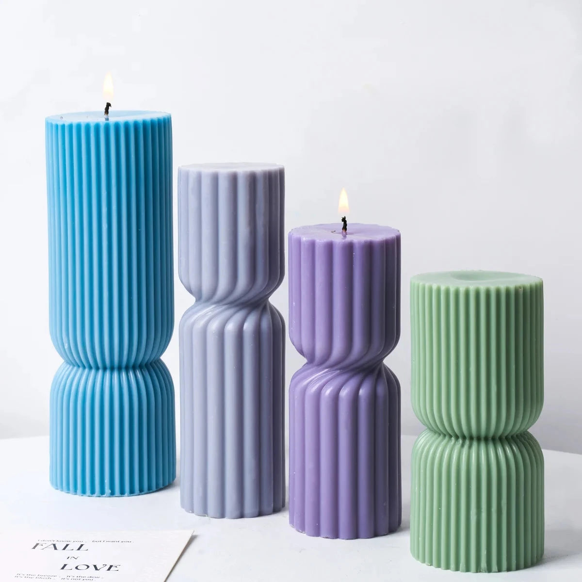 Nordic Style Cylindrical Candle Silicone Mold Aromath Candles Soap Making DIY Plaster Resin Craft Casting Molds Home Table Decor Econic Blanks