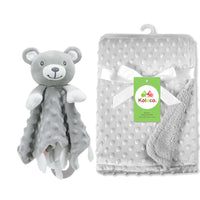 Personalized Newborn Baby Blanket with Name Custom Stroller Sleeping Dolls Animal Security Towel Gift Set for Baby Shower Gifts Purest Peak