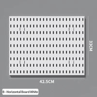 Home Study Storage Pegboard: Suitable for Displaying Figurines, Desk-Top Standing & Clip-On Storage for Furniture Items Quick Pick Grocers