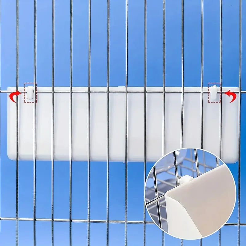 1 pc Double grid stand bird feeding trough parrot feeder Quick Pick Grocers
