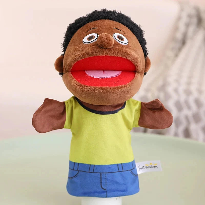 28-33cm Kids Plush Finger & Hand Puppet Popular Activity Boy Girl Role Play Bedtime Story Props Family Role Playing Toys Doll Econic Blanks