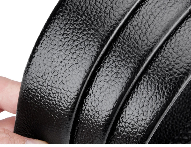 OYIFAN Men Belt Genuine Leather Belt for men Automatic belts Adjustable waistband Business belts 허리띠 Quick Pick Grocers