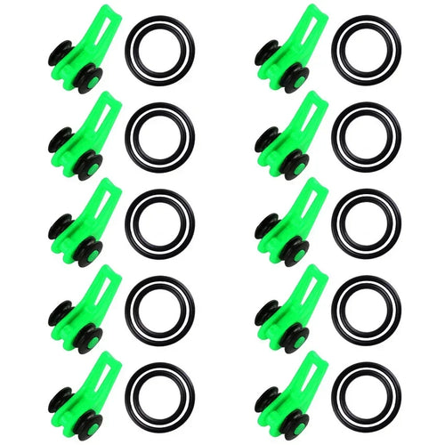 10pcs/lot Fishing Rod Pole Hook Keeper - Securely Silicone Ring Iso Hold Bait Lures and Jigs for Safe and Easy Fishing