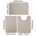 Three Piece Toilet, Bath Floor Mat, Shower Mat, Bath Absorbent Mat, Non Slip Carpet, Soft and Comfortable, Laundry Room. Quick Pick Grocers