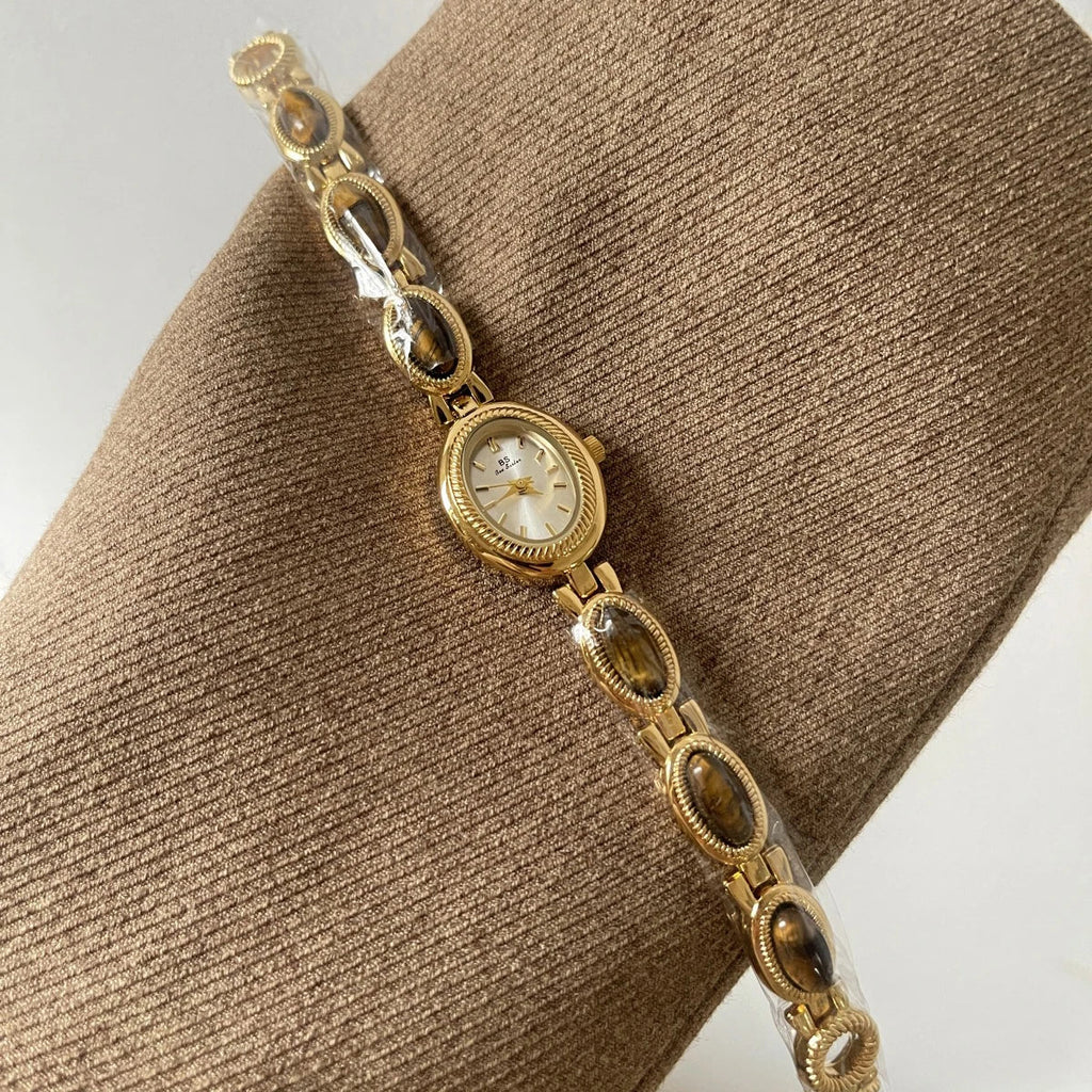 High-end Luxury Watches for Woman Elegant Green Jewelry Jade Quartz Bracelet Wristwatch Gift for Women Lady Fashion Dress Watch Quick Pick Grocers