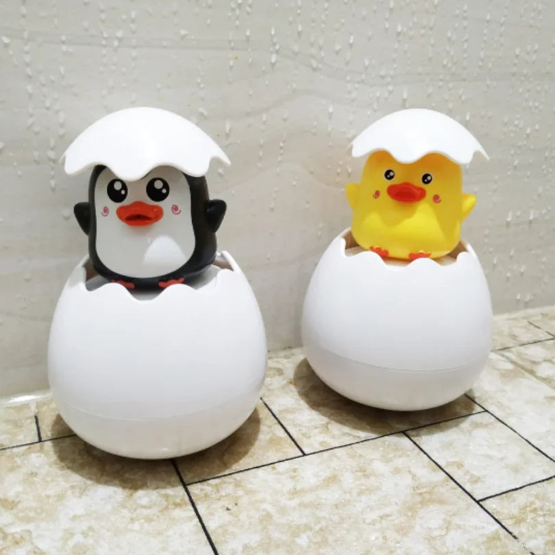 Baby Bathing Toy Kids Cute Duck Penguin Egg Water Spray Sprinkler Bathroom Sprinkling Shower Swimming Water Toys For Kids Gift Purest Peak