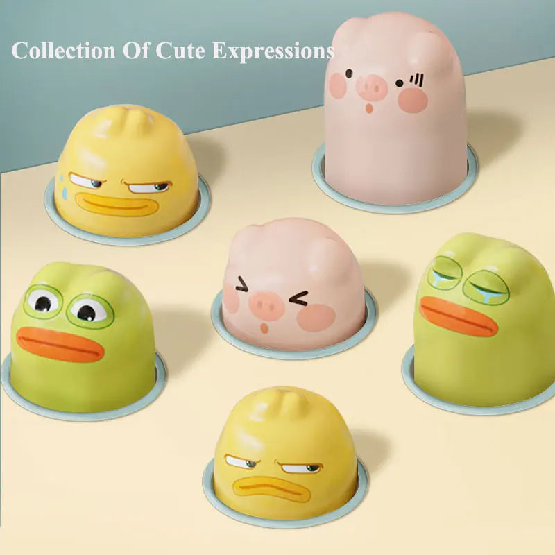 Duck/Frog/Pig Baby Toy Montessori Learning Game Educational Puzzle Gift for 12 24 Months Toddler Boy/Girl with Hammer Quick Pick Grocers