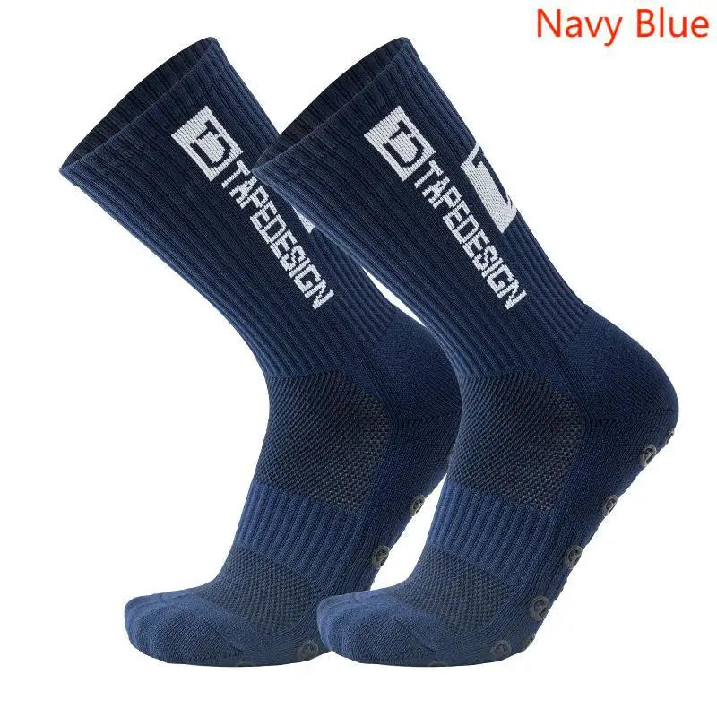 TAPEDESIGN New Anti Slip Football Socks  Soccer Sport Cycling Sport Socks For Kids and Adult Quick Pick Grocers