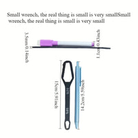 1pc Universal Double Ended Wrench, Self-Tightening 3-17mm Screw Nuts Repair Wrench, Double-Headed Ratchet Spanner, Adjustable Quick Pick Grocers